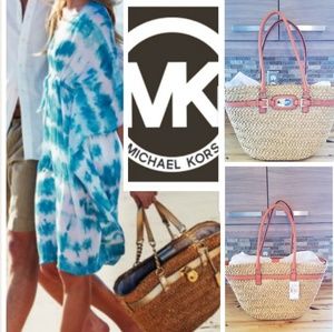 Michael Kors Hamilton Straw Large tote